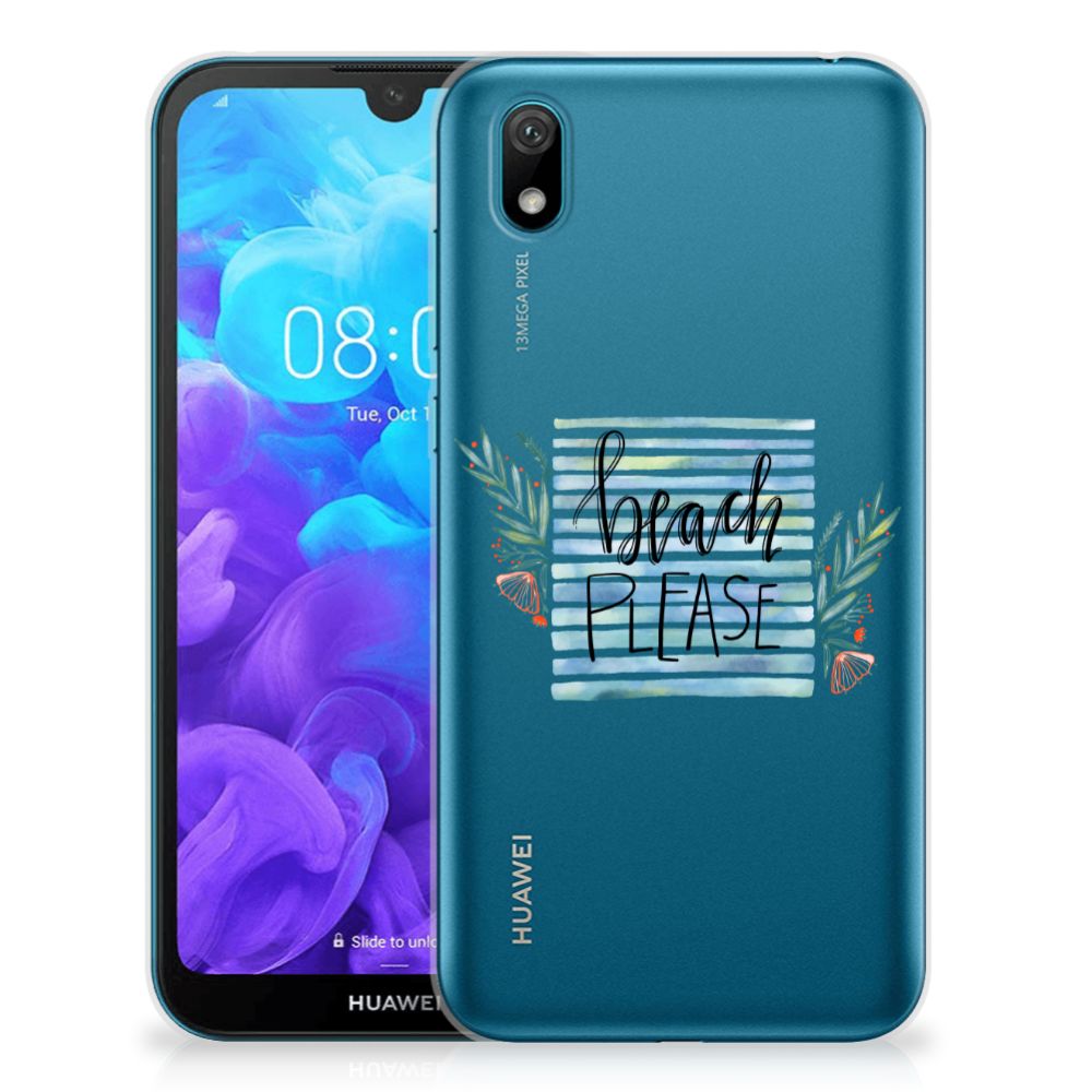 Huawei Y5 (2019) Telefoonhoesje met Naam Boho Beach