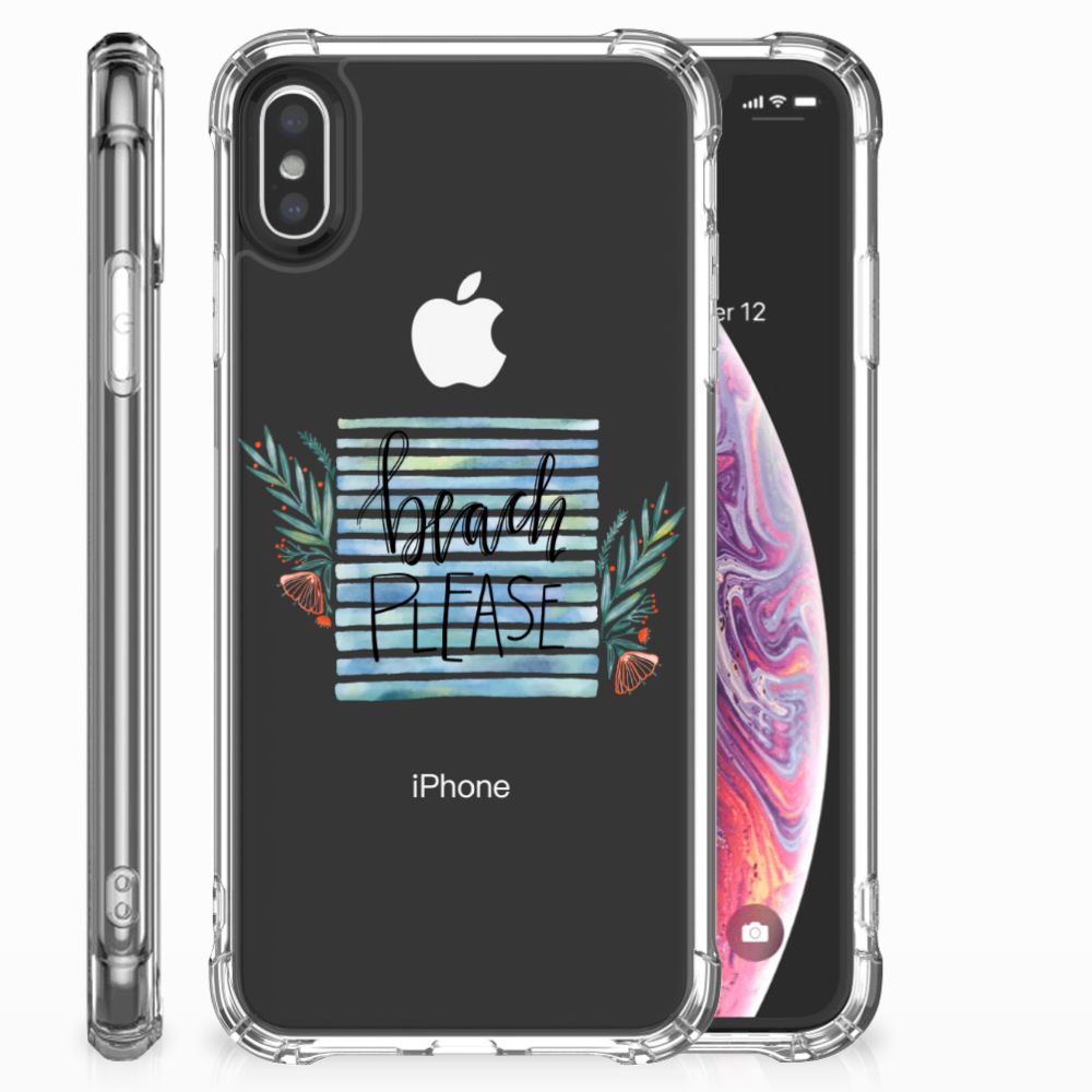 Apple iPhone Xs Max Stevig Bumper Hoesje Boho Beach