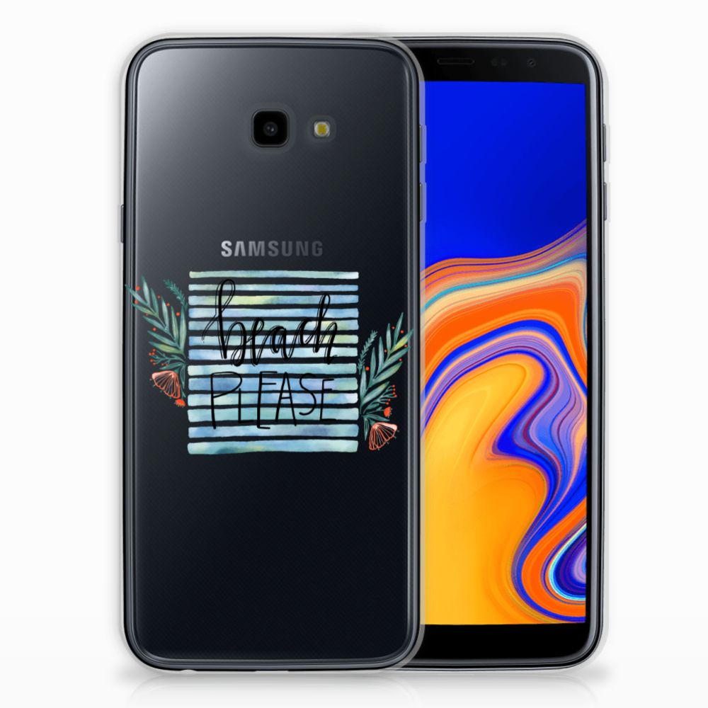 Samsung Galaxy J4 Plus (2018) Telefoonhoesje met Naam Boho Beach