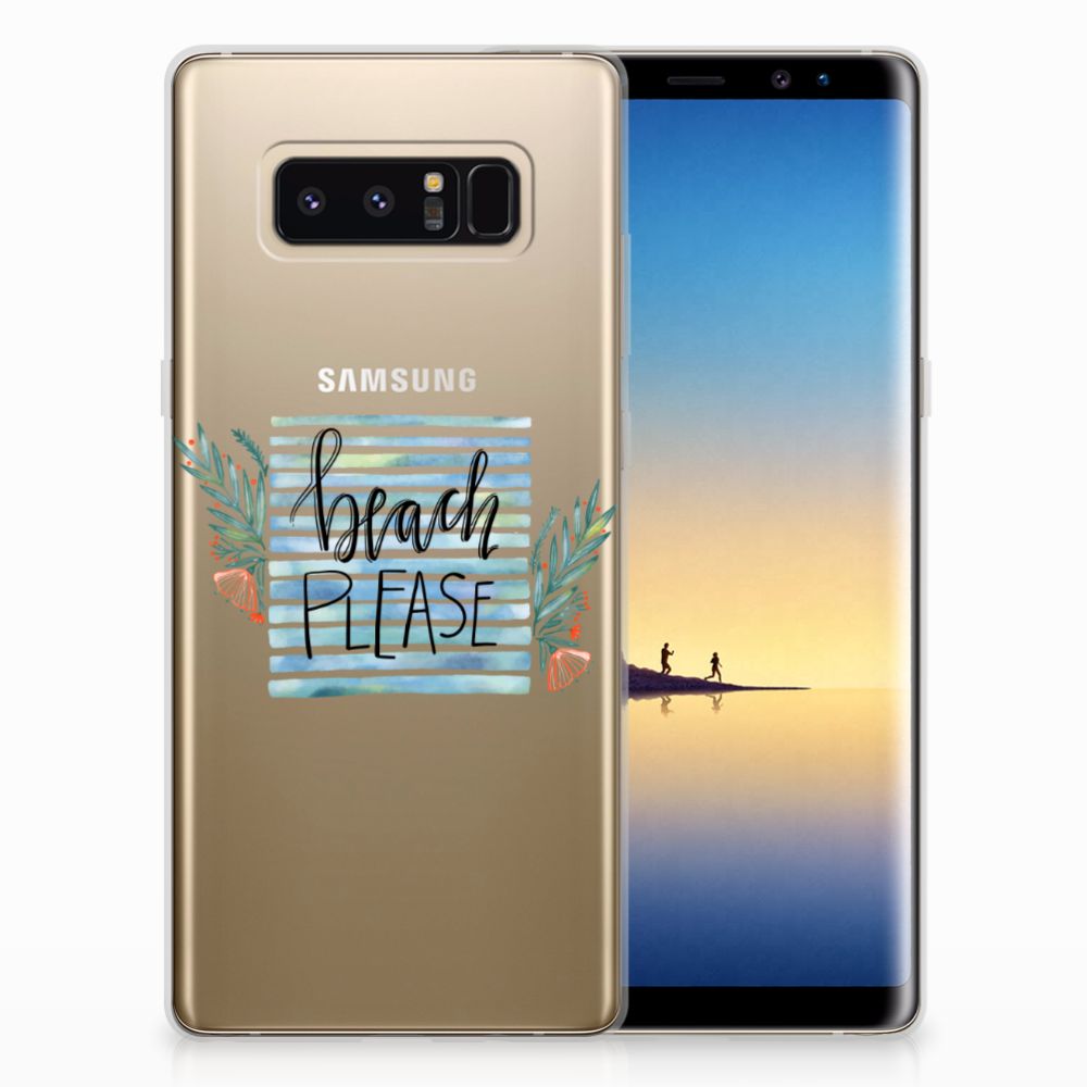 Samsung Galaxy Note 8 Telefoonhoesje met Naam Boho Beach