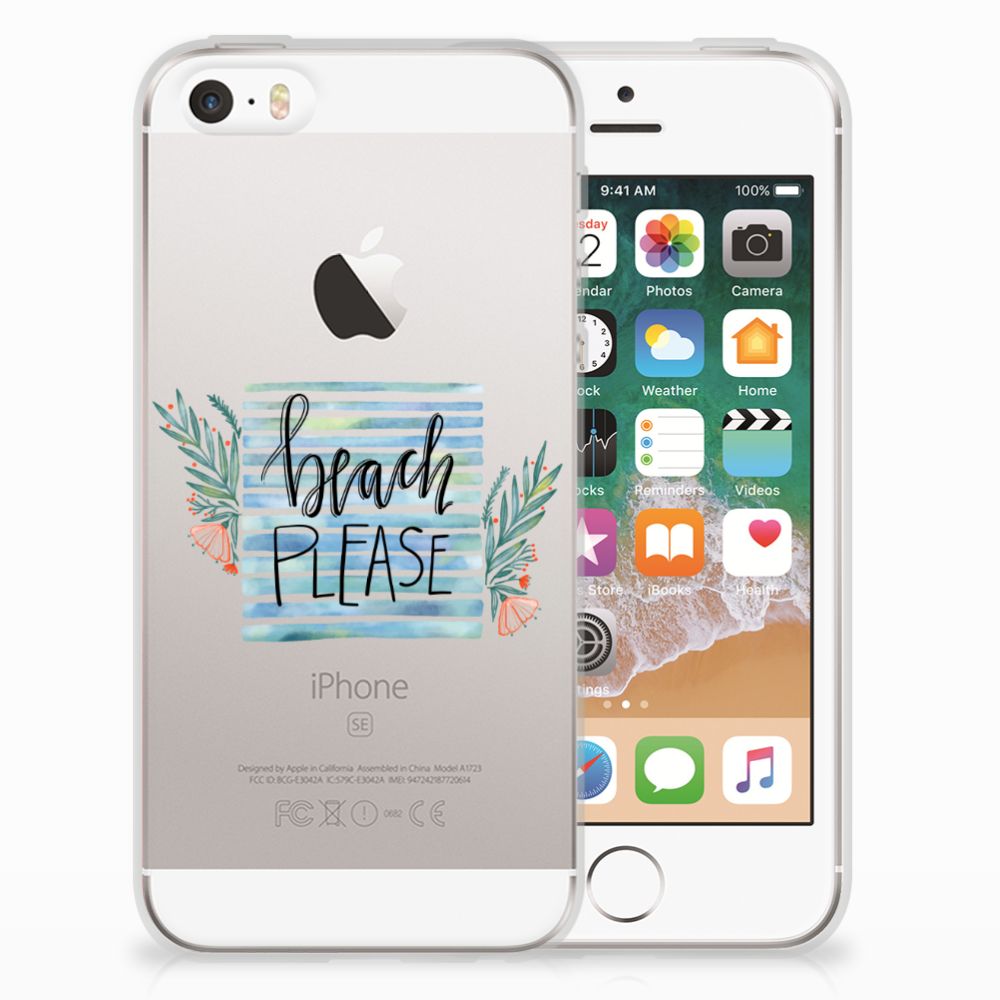 Apple iPhone SE | 5S Telefoonhoesje met Naam Boho Beach