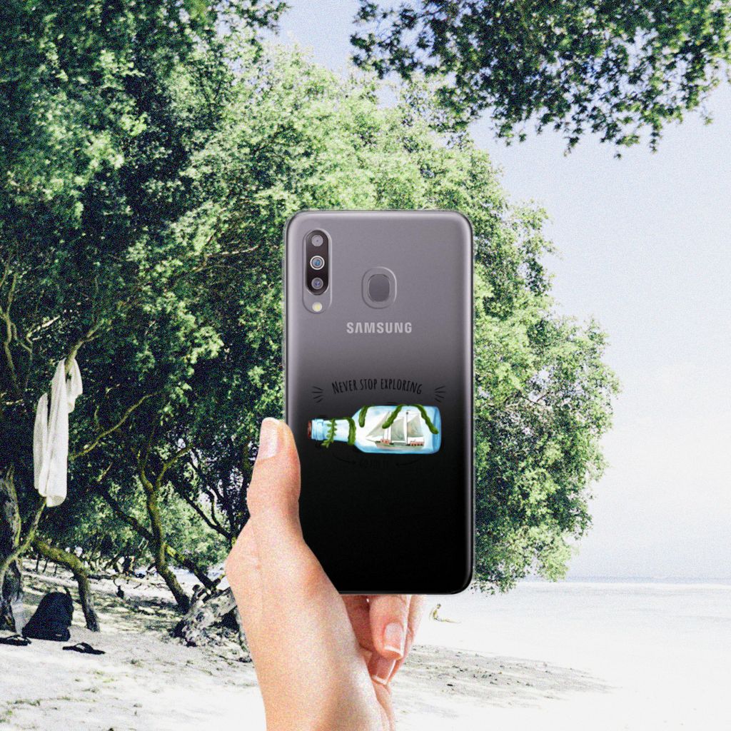 Samsung Galaxy M30 Telefoonhoesje met Naam Boho Bottle