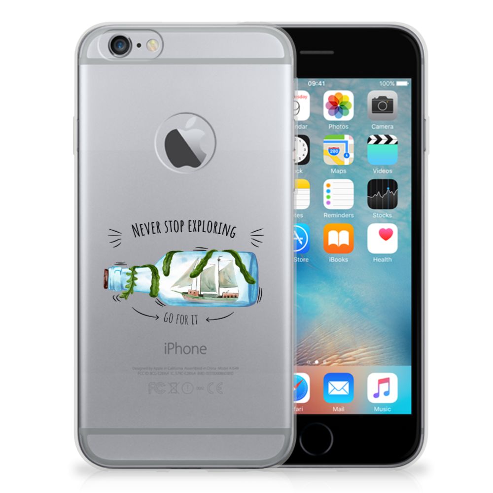 Apple iPhone 6 Plus | 6s Plus Telefoonhoesje met Naam Boho Bottle