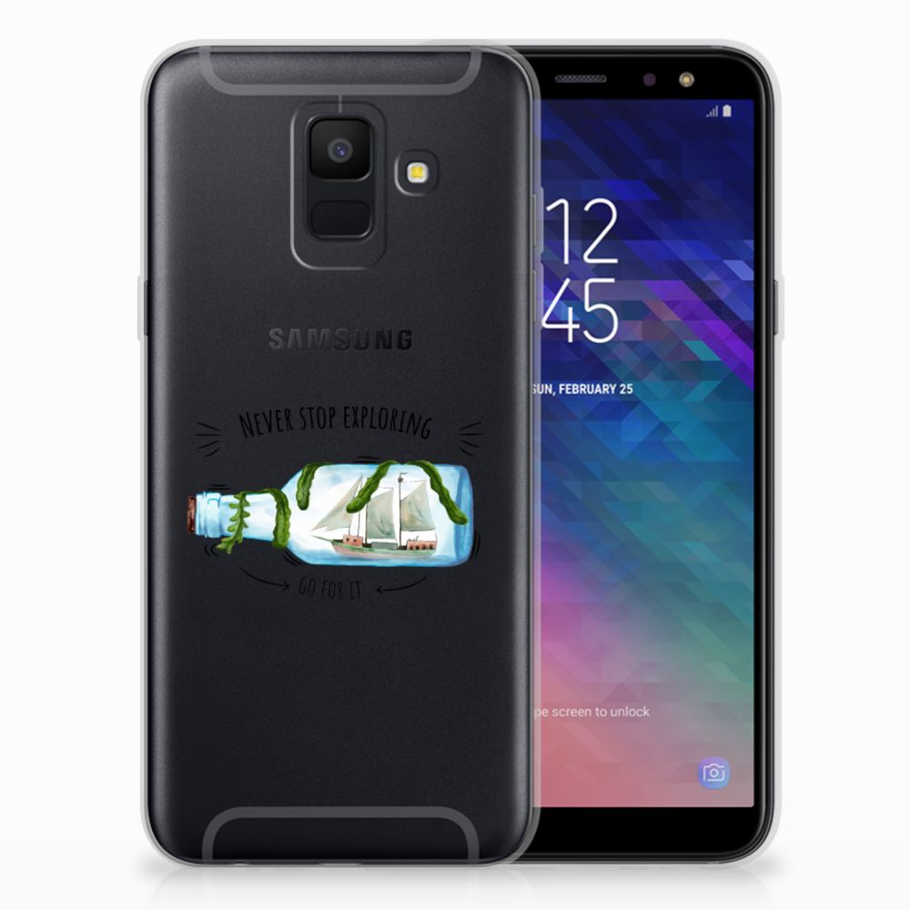 Samsung Galaxy A6 (2018) Telefoonhoesje met Naam Boho Bottle