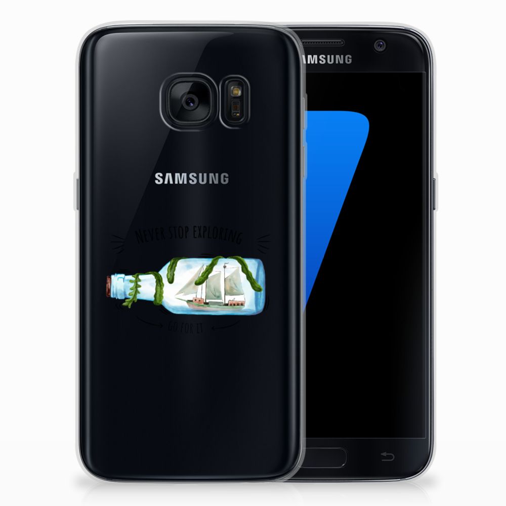 Samsung Galaxy S7 Telefoonhoesje met Naam Boho Bottle