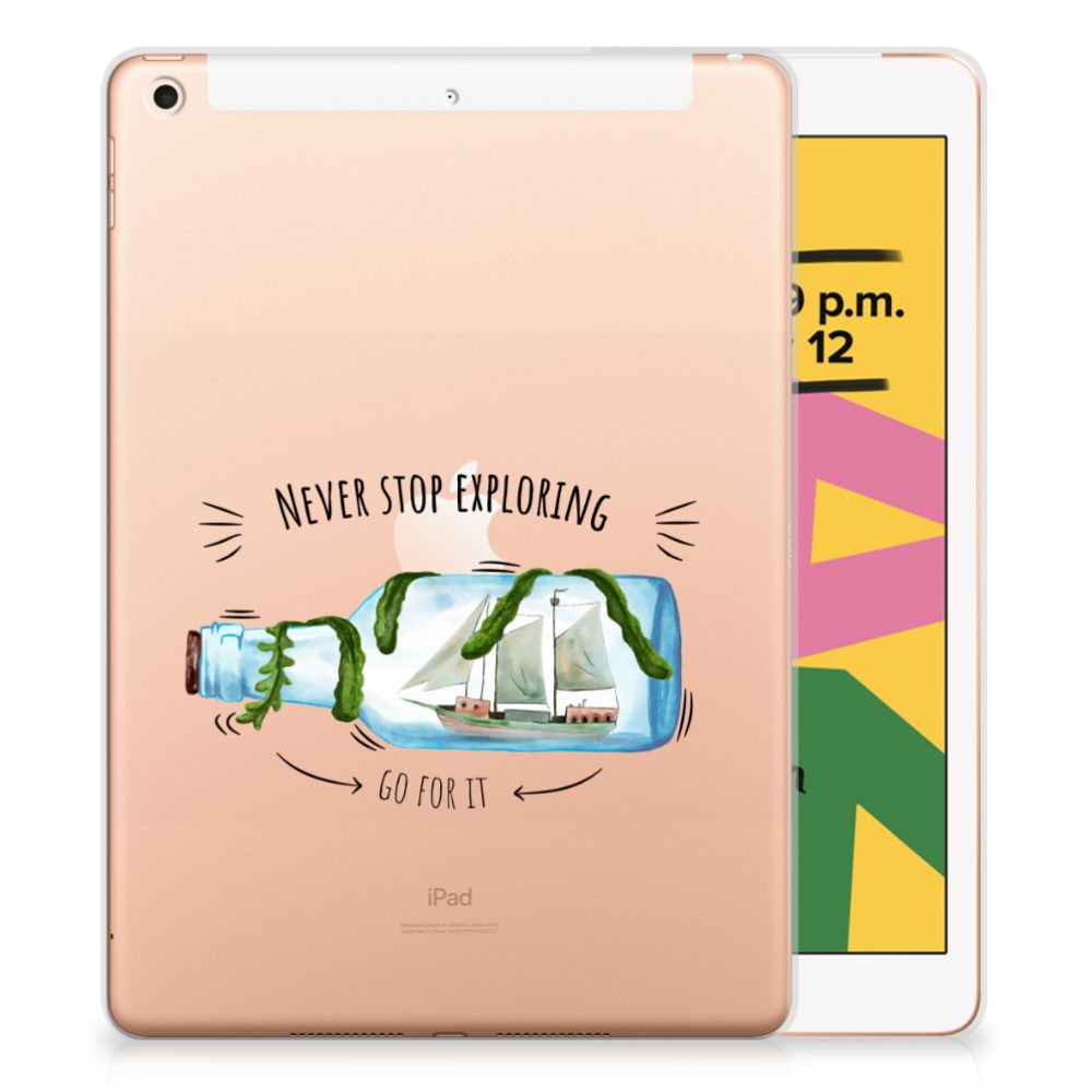 Apple iPad 10.2 | iPad 10.2 (2020) | 10.2 (2021) Tablet Back Cover Boho Bottle