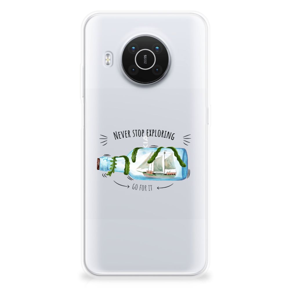 Nokia X10 | X20 Telefoonhoesje met Naam Boho Bottle