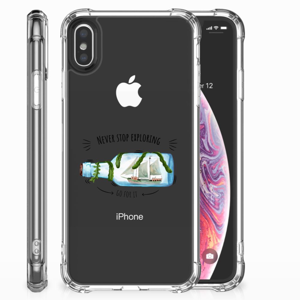 Apple iPhone X | Xs Stevig Bumper Hoesje Boho Bottle