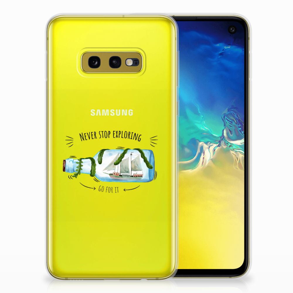 Samsung Galaxy S10e Telefoonhoesje met Naam Boho Bottle