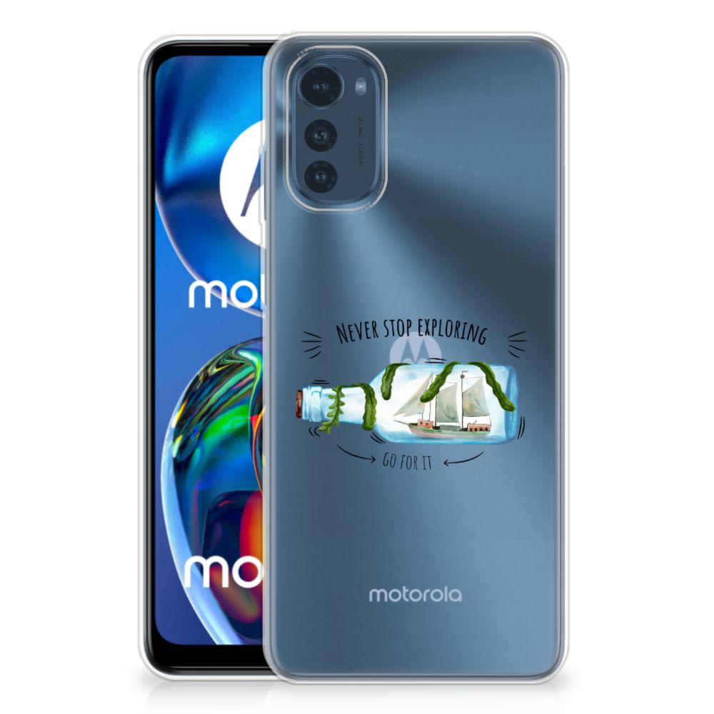 Motorola Moto E32/E32s Telefoonhoesje met Naam Boho Bottle