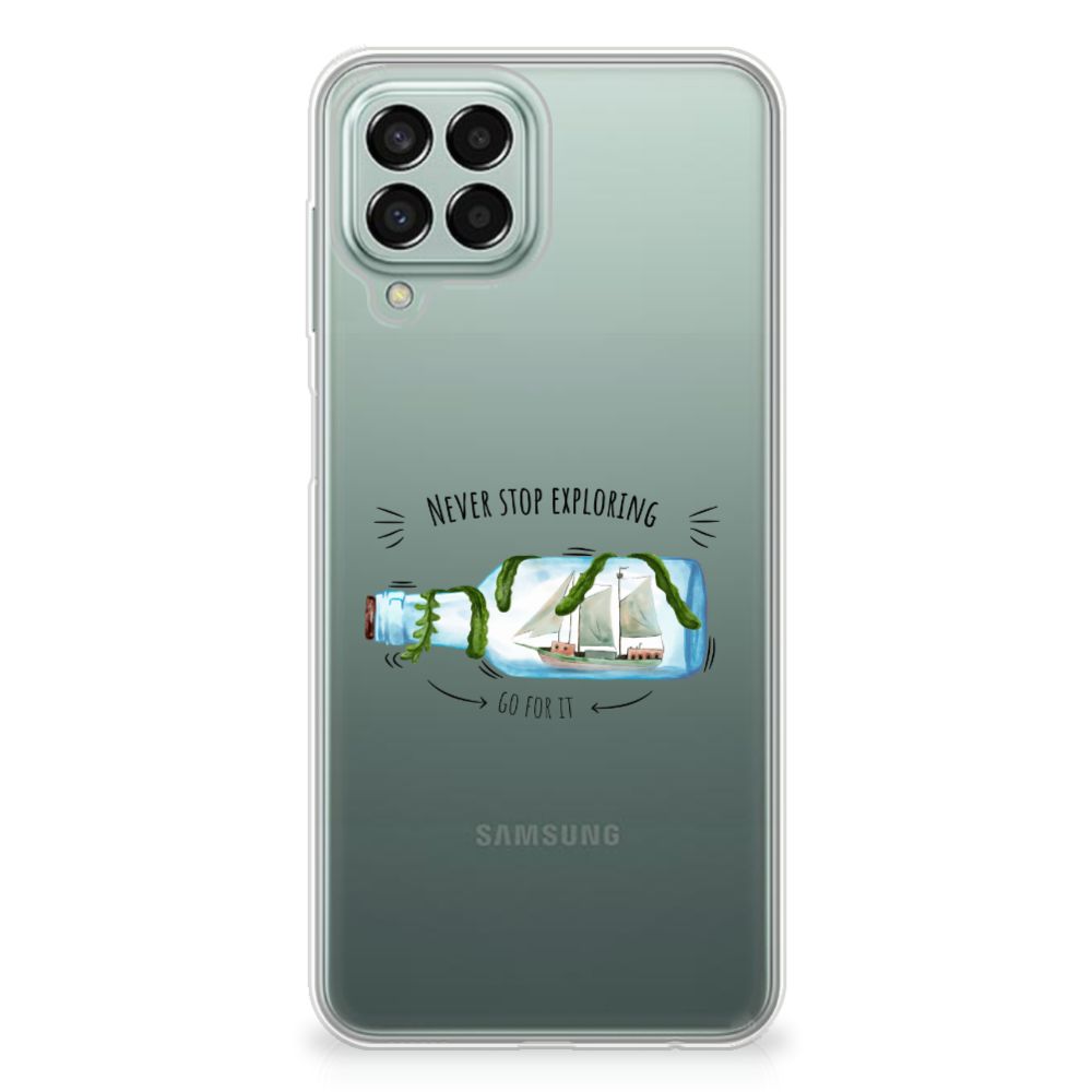 Samsung Galaxy M33 Telefoonhoesje met Naam Boho Bottle