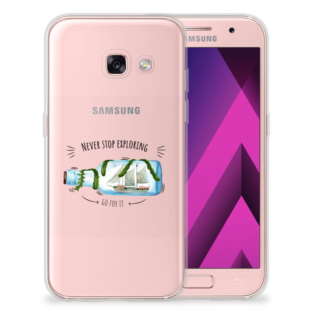 Samsung Galaxy A3 2017 Telefoonhoesje met Naam Boho Bottle