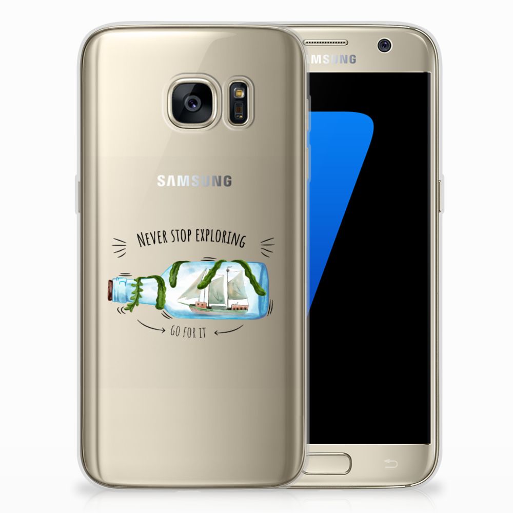 Samsung Galaxy S7 Telefoonhoesje met Naam Boho Bottle