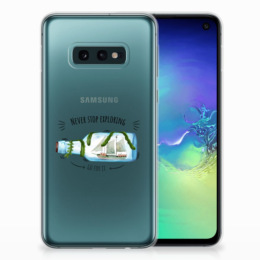 Samsung Galaxy S10e Telefoonhoesje met Naam Boho Bottle