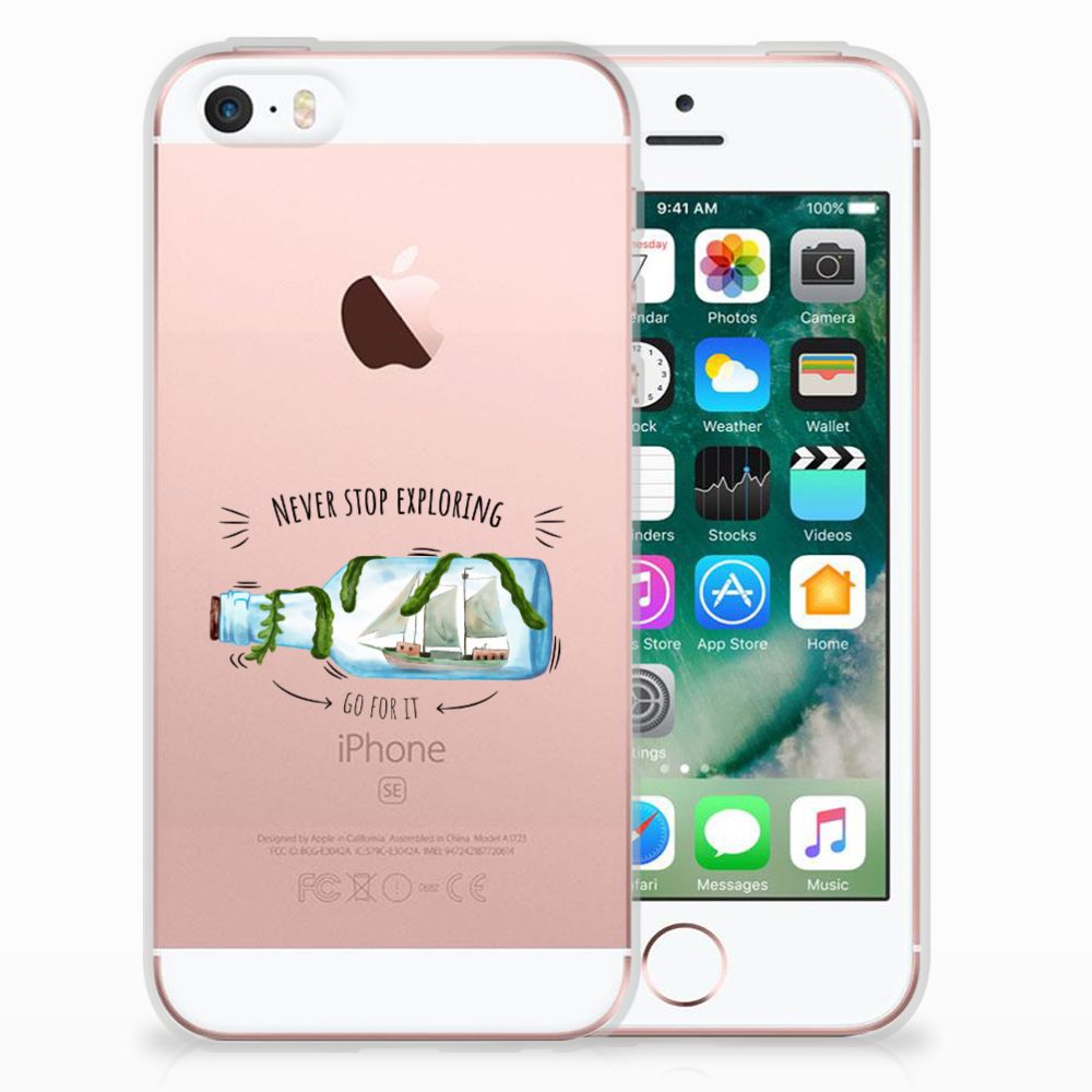 Apple iPhone SE | 5S Telefoonhoesje met Naam Boho Bottle