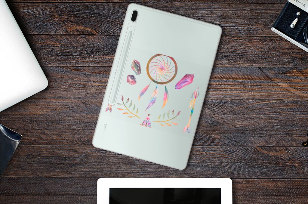 Samsung Galaxy Tab S7FE Tablet Back Cover Boho Dreamcatcher
