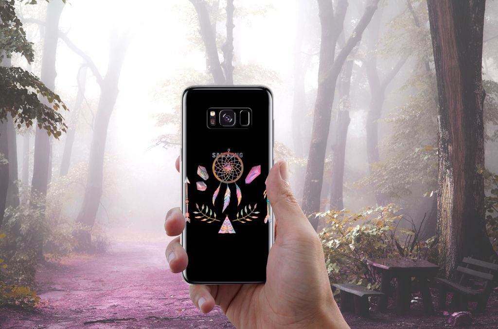 Samsung Galaxy S8 Telefoonhoesje met Naam Boho Dreamcatcher