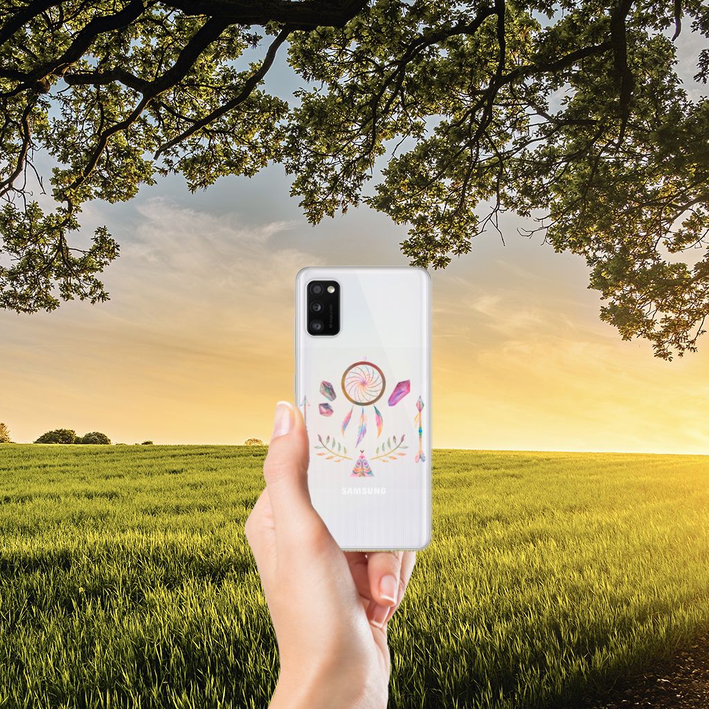 Samsung Galaxy A41 Telefoonhoesje met Naam Boho Dreamcatcher