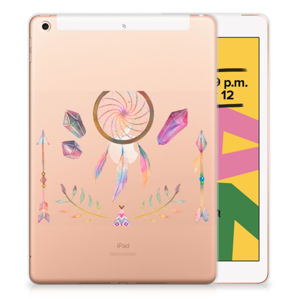 Apple iPad 10.2 | iPad 10.2 (2020) | 10.2 (2021) Tablet Back Cover Boho Dreamcatcher