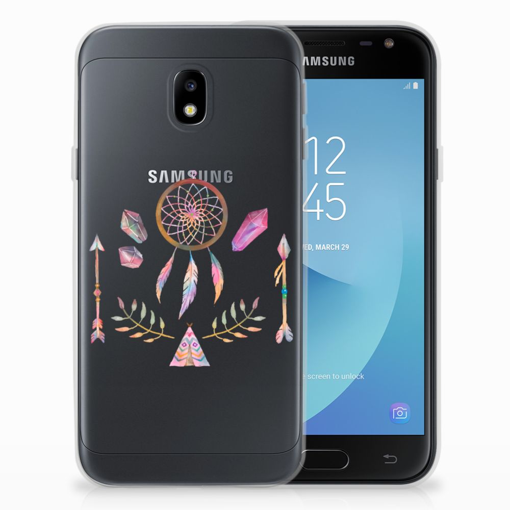 Samsung Galaxy J3 2017 Telefoonhoesje met Naam Boho Dreamcatcher