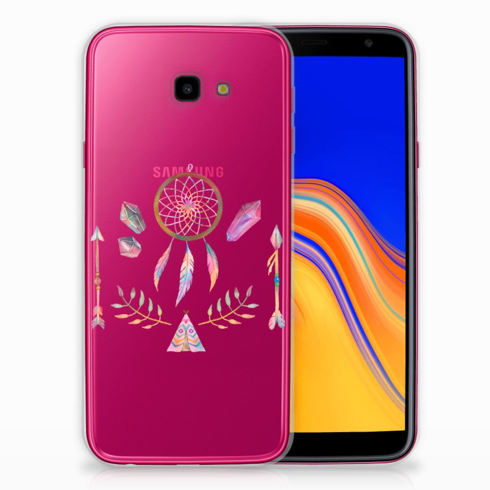 Samsung Galaxy J4 Plus (2018) Telefoonhoesje met Naam Boho Dreamcatcher