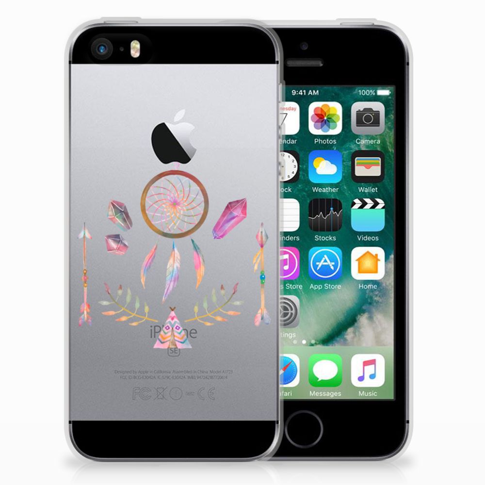 Apple iPhone SE | 5S Telefoonhoesje met Naam Boho Dreamcatcher