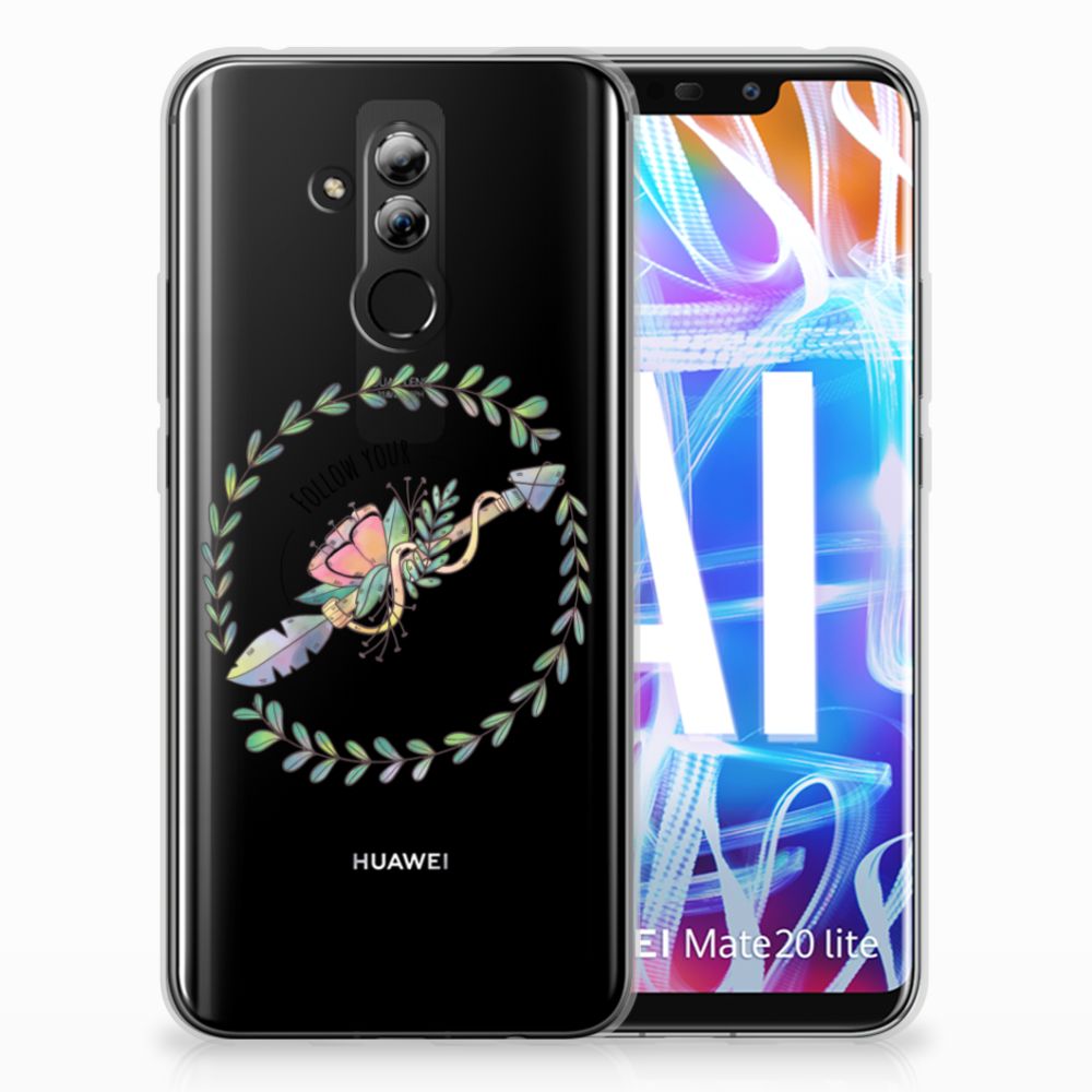 Huawei Mate 20 Lite Telefoonhoesje met Naam Boho Dreams