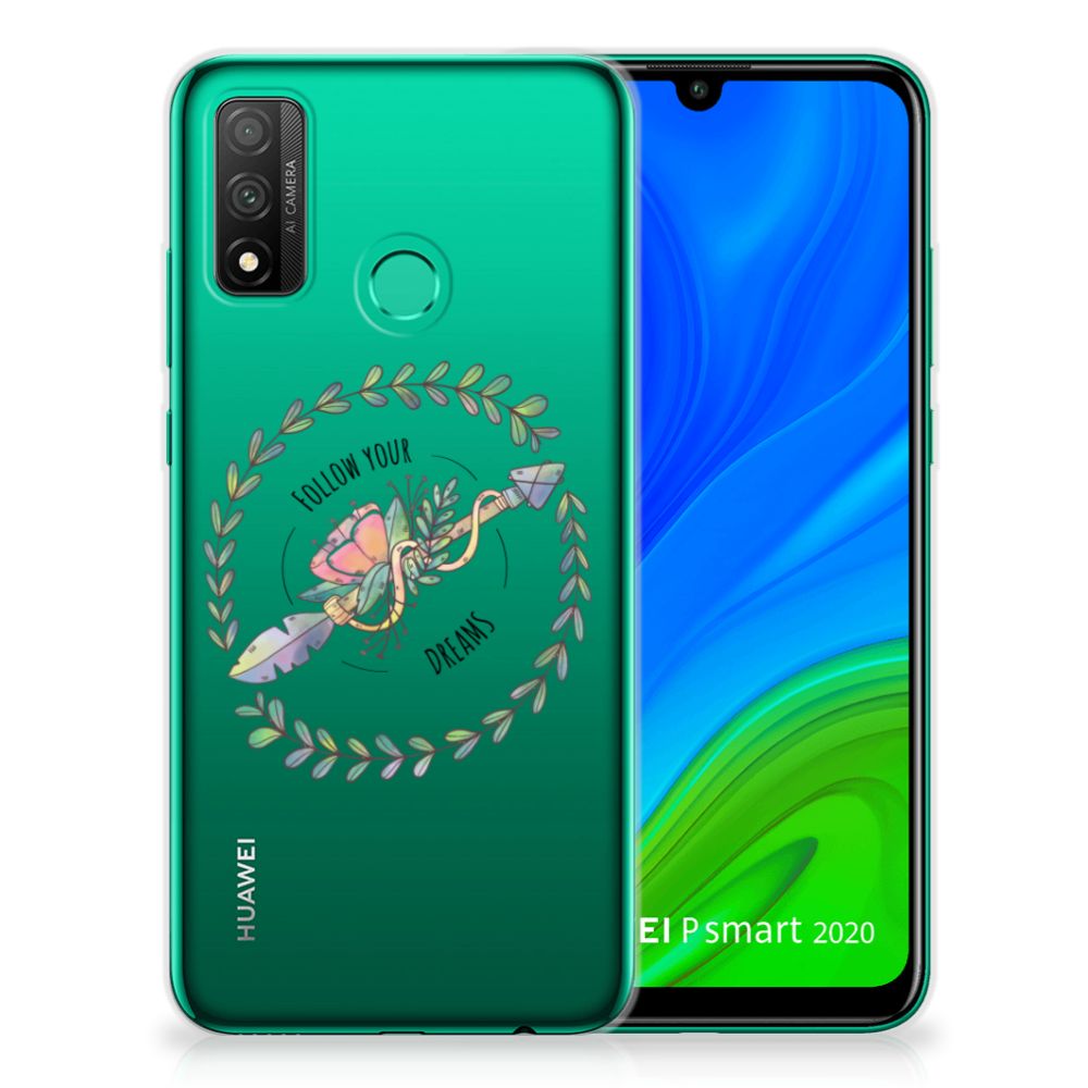 Huawei P Smart 2020 Telefoonhoesje met Naam Boho Dreams