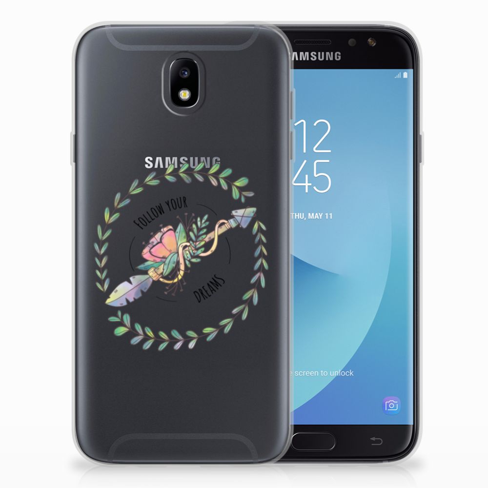 Samsung Galaxy J7 2017 | J7 Pro Telefoonhoesje met Naam Boho Dreams