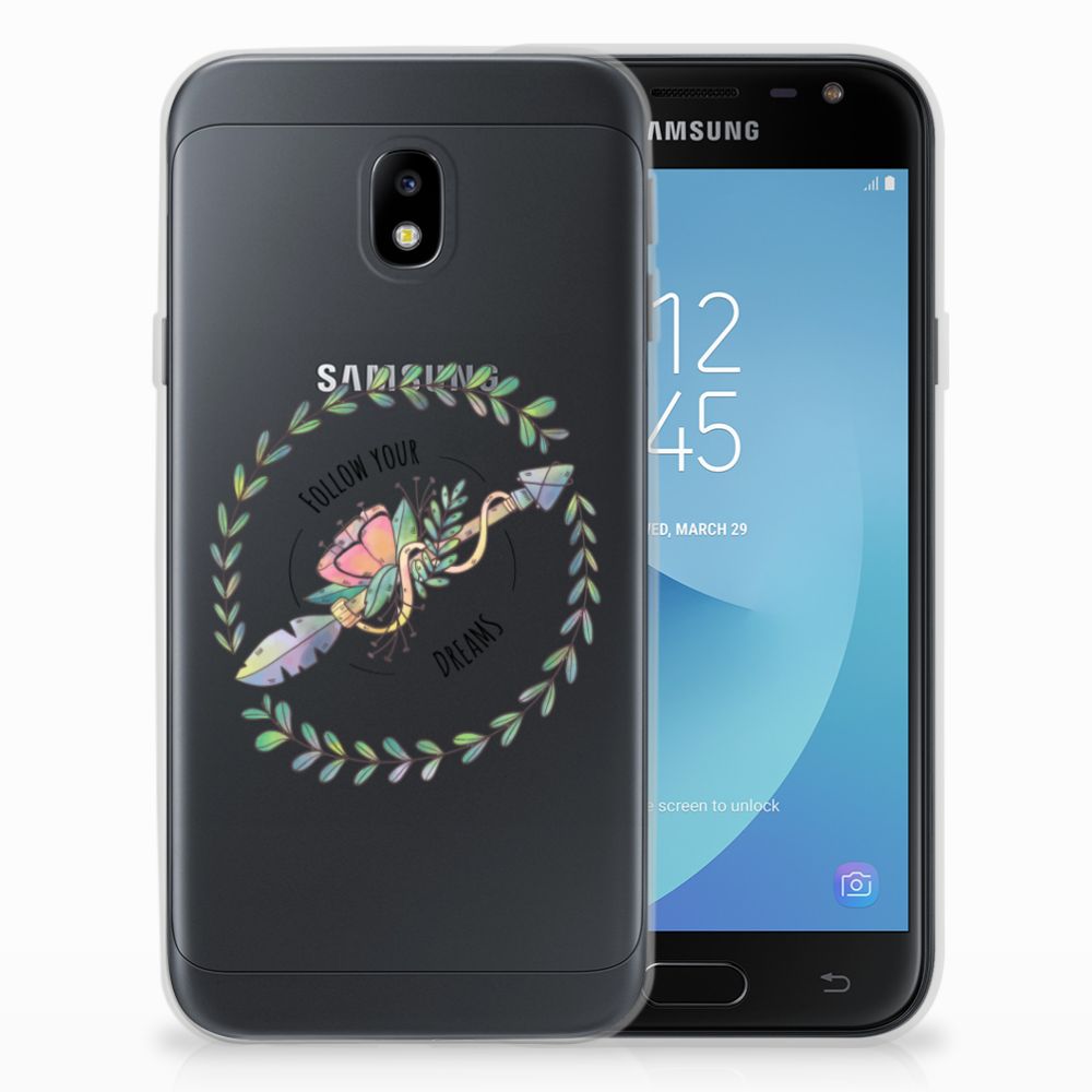 Samsung Galaxy J3 2017 Telefoonhoesje met Naam Boho Dreams