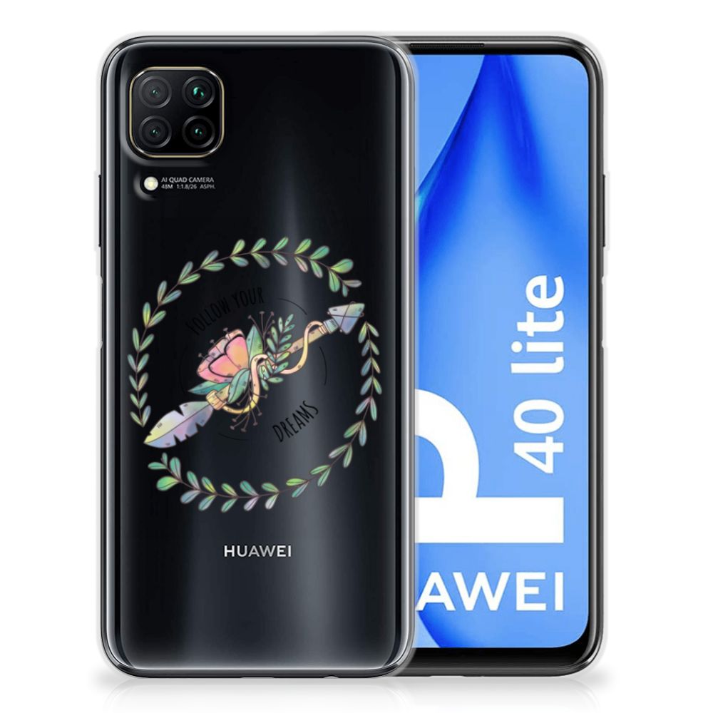 Huawei P40 Lite Telefoonhoesje met Naam Boho Dreams