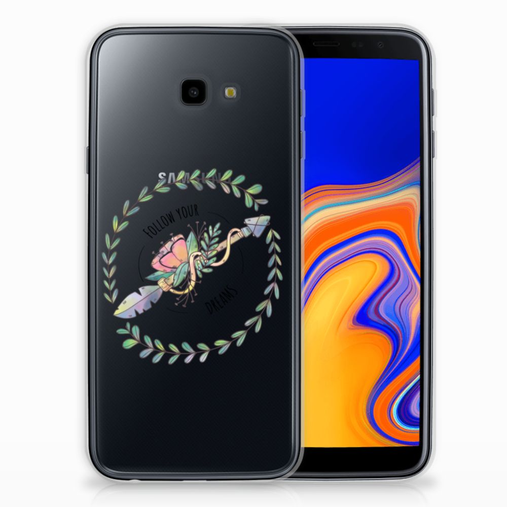 Samsung Galaxy J4 Plus (2018) Telefoonhoesje met Naam Boho Dreams