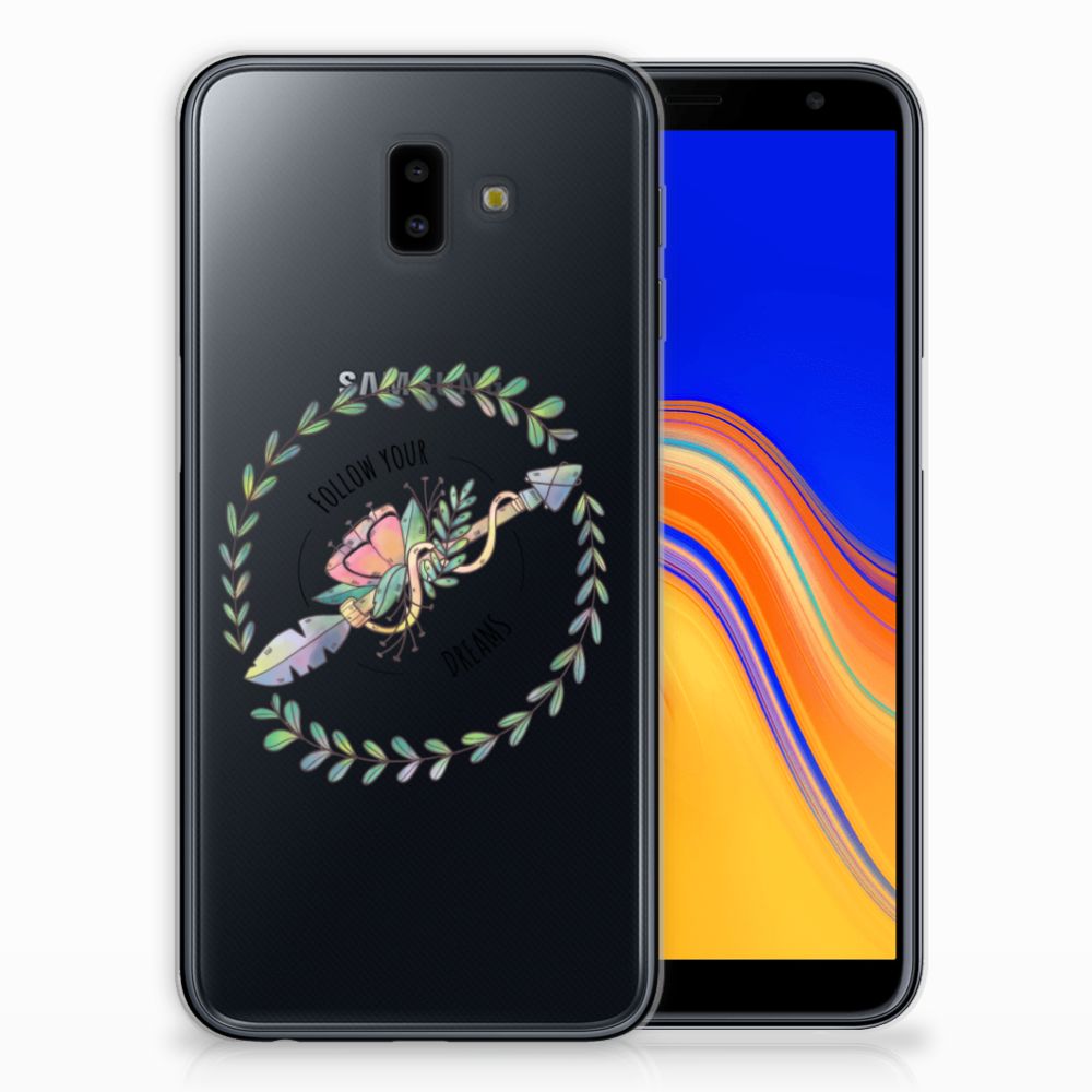 Samsung Galaxy J6 Plus (2018) Telefoonhoesje met Naam Boho Dreams