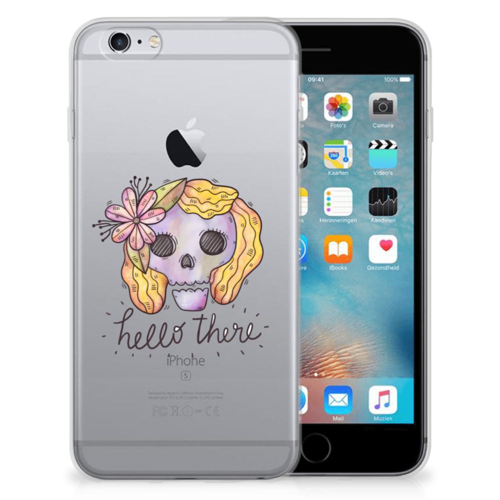 Silicone Back Case Apple iPhone 6 | 6s Boho Skull