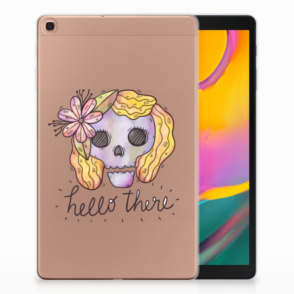 Samsung Galaxy Tab A 10.1 (2019) Uniek Tablethoesje Boho Skull