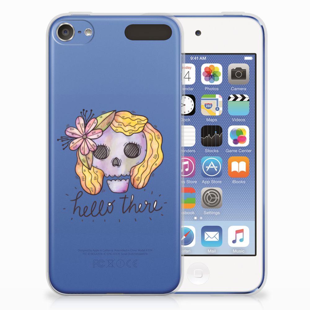 Silicone Back Case Apple iPod Touch 5 | 6 Boho Skull