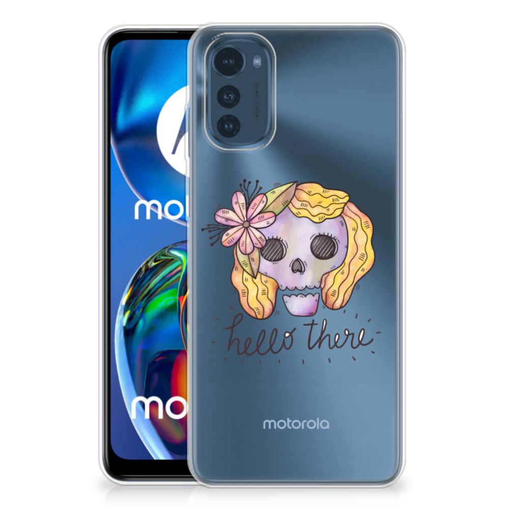Silicone Back Case Motorola Moto E32/E32s Boho Skull
