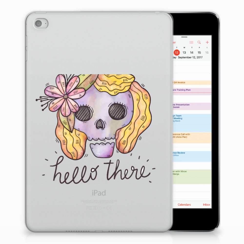 Apple iPad Mini 4 Uniek Tablethoesje Boho Skull