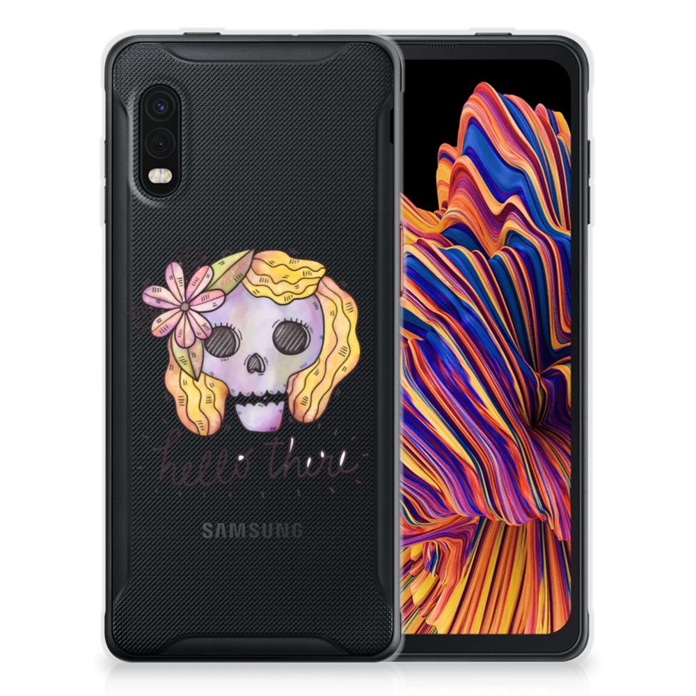 Silicone Back Case Samsung Xcover Pro Boho Skull