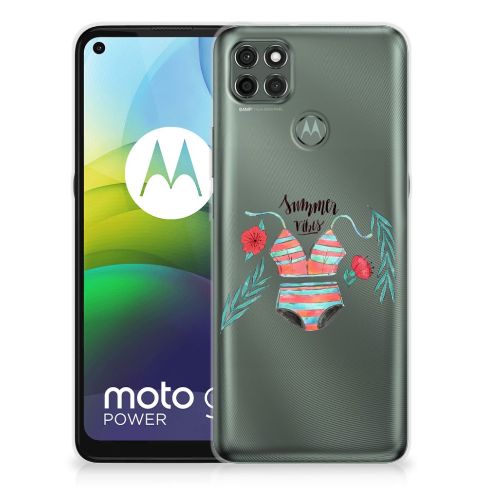Motorola Moto G9 Power Telefoonhoesje met Naam Boho Summer