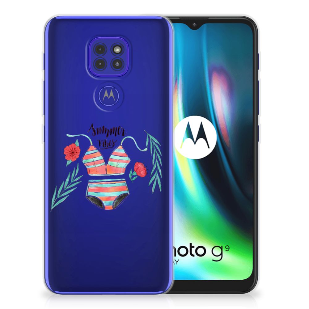 Motorola Moto G9 Play | E7 Plus Telefoonhoesje met Naam Boho Summer