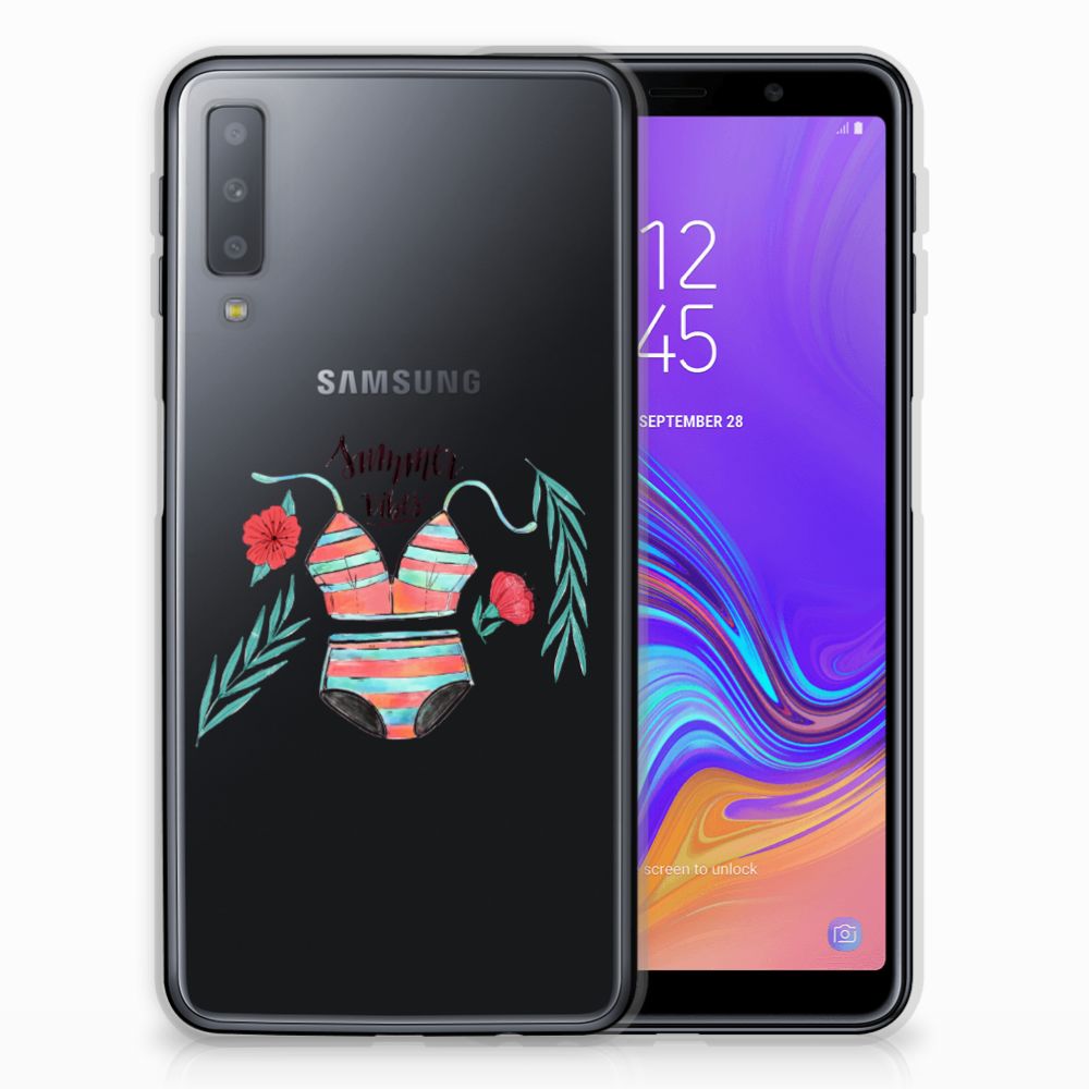 Samsung Galaxy A7 (2018) Telefoonhoesje met Naam Boho Summer