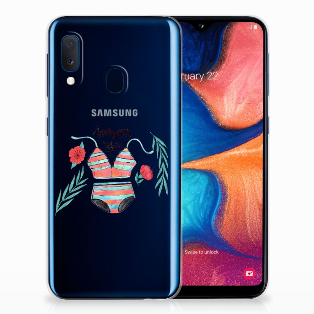 Samsung Galaxy A20e Telefoonhoesje met Naam Boho Summer
