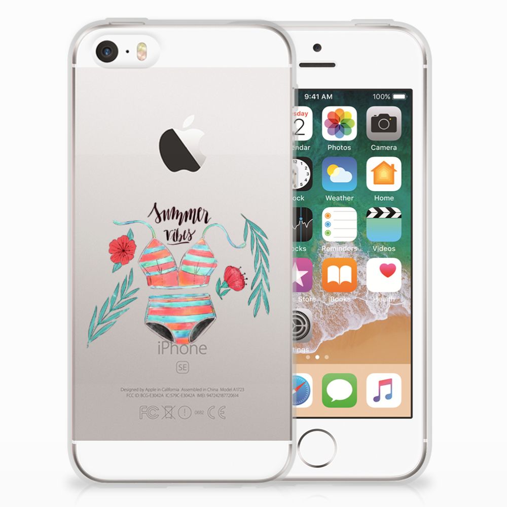 Apple iPhone SE | 5S Telefoonhoesje met Naam Boho Summer