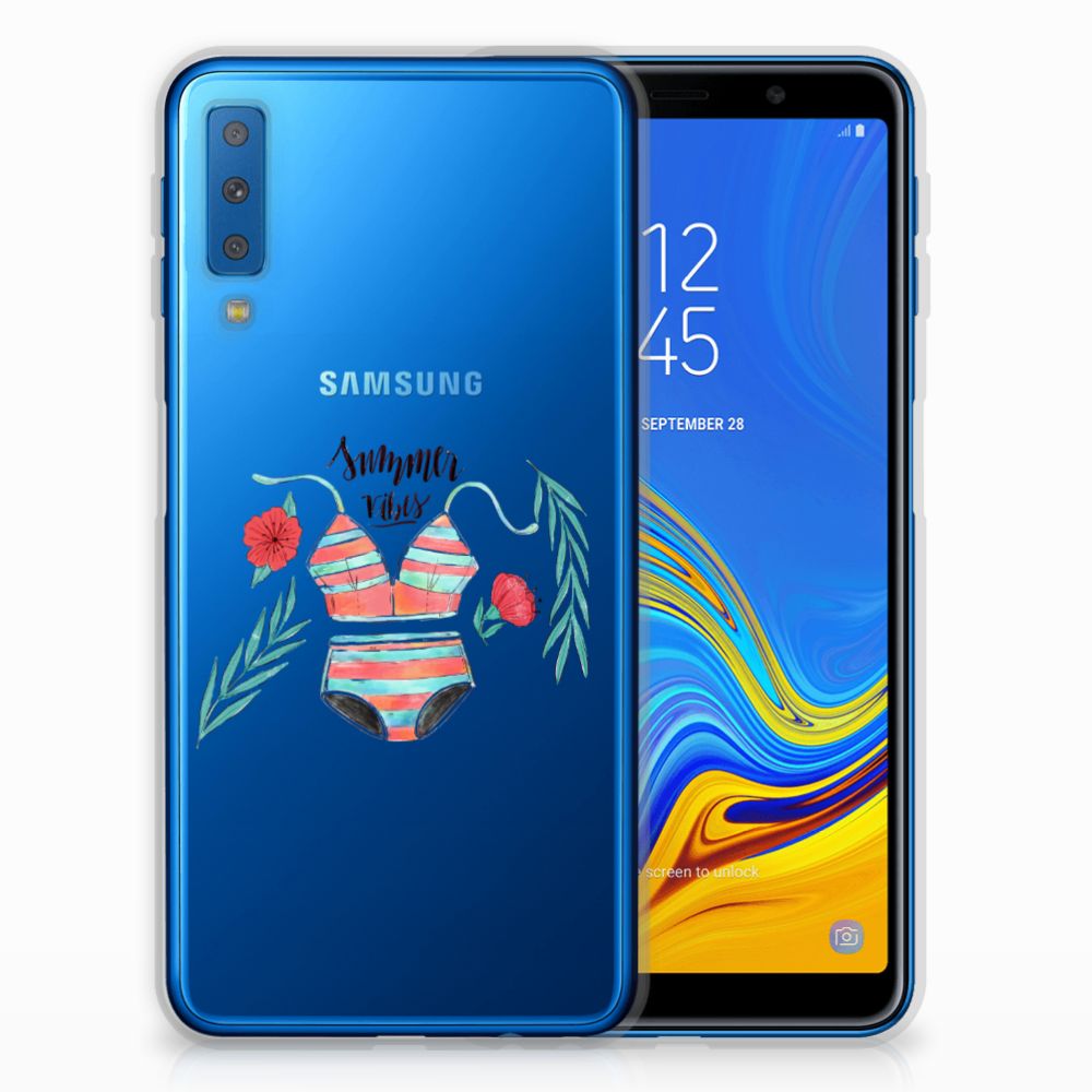Samsung Galaxy A7 (2018) Telefoonhoesje met Naam Boho Summer