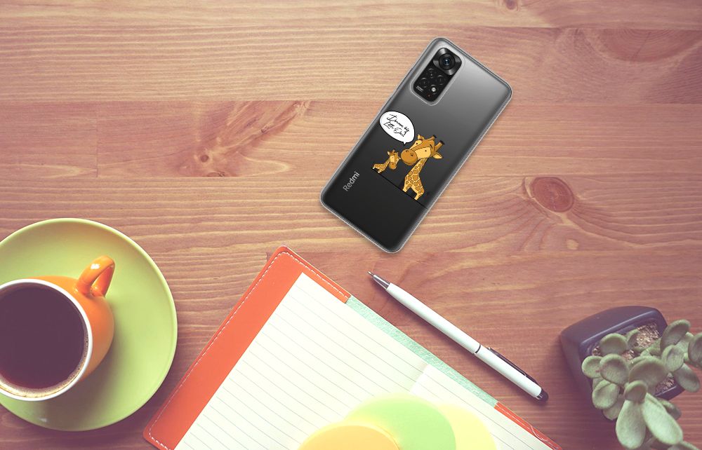 Xiaomi Redmi 10 | Redmi Note 11 4G Telefoonhoesje met Naam Giraffe