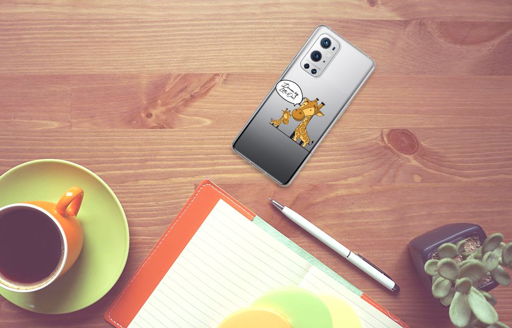 OnePlus 9 Pro Telefoonhoesje met Naam Giraffe