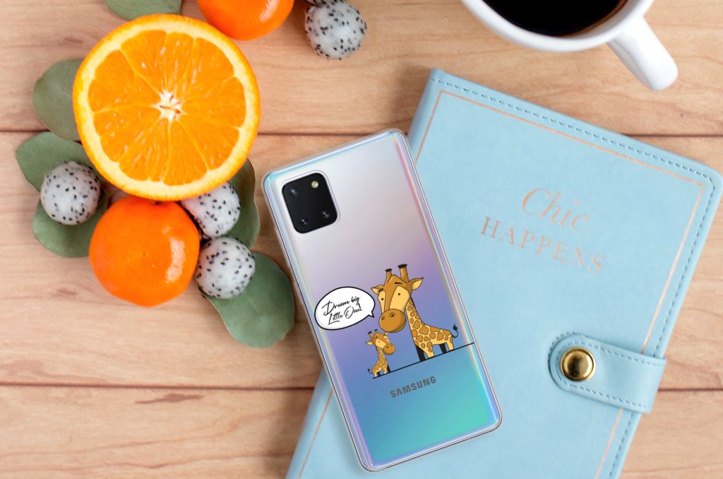 Samsung Galaxy Note 10 Lite Telefoonhoesje met Naam Giraffe