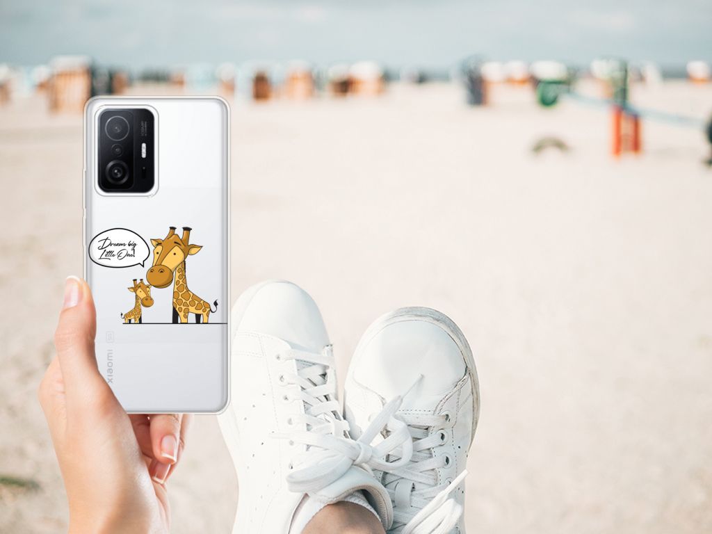 Xiaomi 11T | 11T Pro Telefoonhoesje met Naam Giraffe