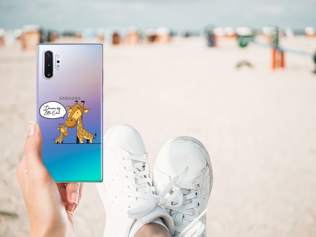 Samsung Galaxy Note 10 Plus Telefoonhoesje met Naam Giraffe